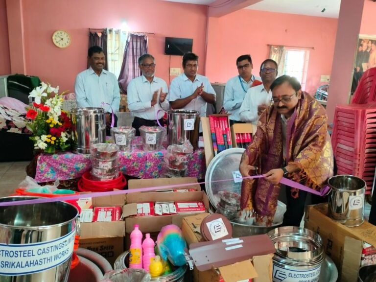 Electrosteel Castings – Srikalahasthi Works Supports Abhaya Kshethram Orphanage with Generous Donation