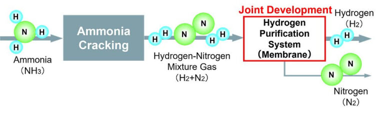 NGK and Mitsubishi Heavy Industries to Jointly Develop Hydrogen Purification System from Ammonia Cracking Gas