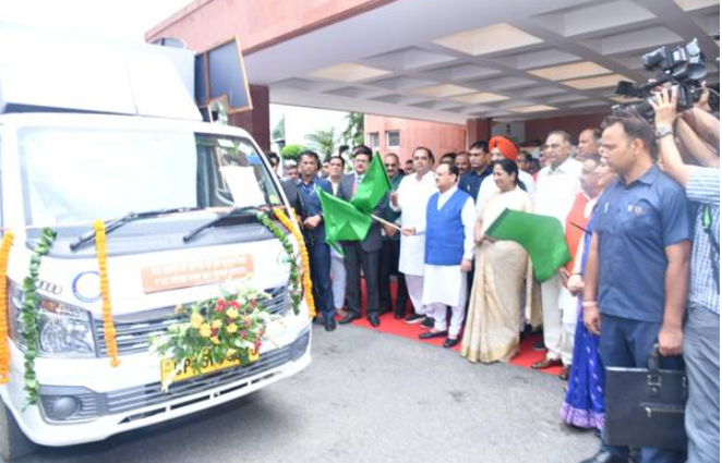 Ayushman Bharat Vans Flagged Off in Delhi