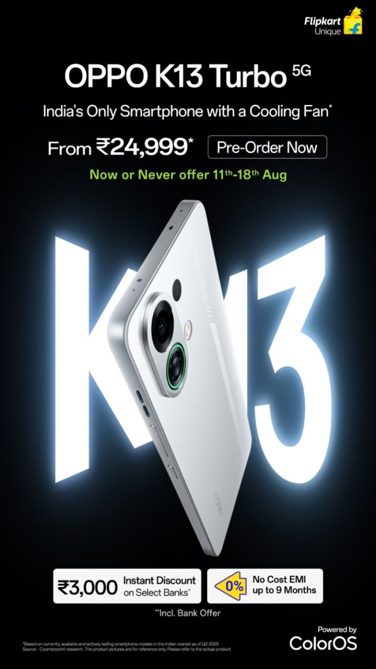 OPPO Launches India’s Only Smartphones with a Cooling Fan – OPPO K13 Turbo Pro 5G and OPPO K13 Turbo 5G