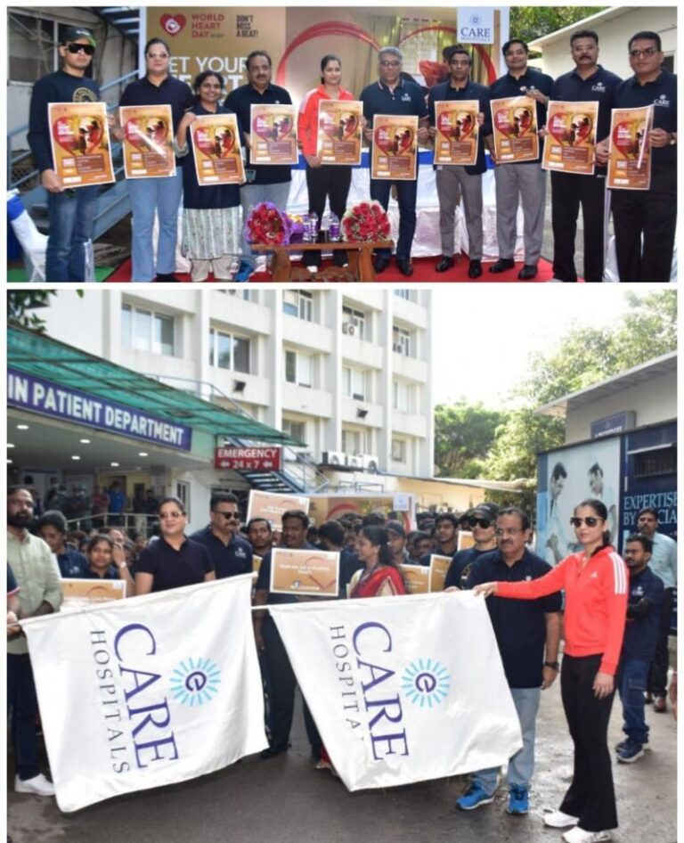 ​CARE Hospitals,NampallyHosts World Heart Day Walkathon, Inspiring Hyderabad to Step Up for Heart Health