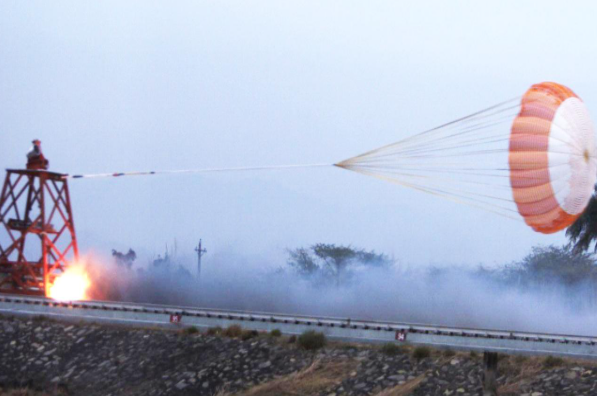 India Achieves Key Success in Gaganyaan Parachute Testing