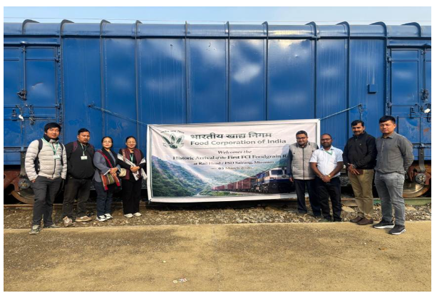 Rail Route Enhances Food Grain Logistics to Mizoram