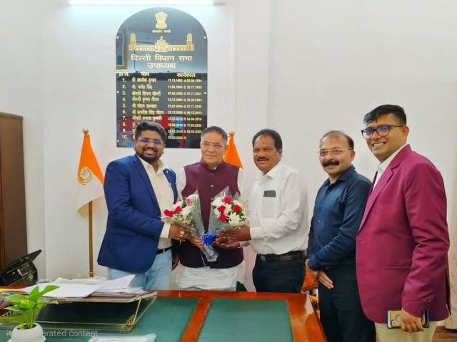 ​  Dr Bhargav Mallappa Meets Delhi Vidhan Sabha Deputy Speaker Mohan Bisht