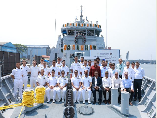 CSL Kochi Hands Over ASW Craft ‘Malwan’ to Indian Navy