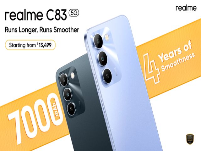 ​realme C83 5G launched with Segment’s Biggest 7000mAh Titan Battery and 144Hz Ultra Bright Display, starting at ₹13,499