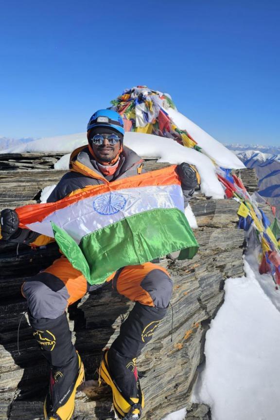 ​Tulasi Reddy Palpunoori from Telengana scales Mount Everest