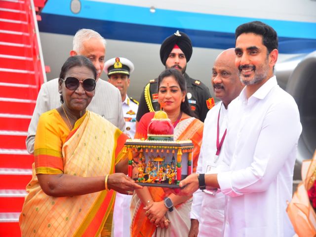 ​TDP Showcases Etikoppaka Heritage Through Presidential Presentation in Visakhapatnam