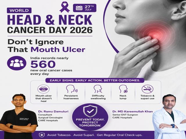 Don’t Ignore That Mouth Ulcer, Say CARE Doctors