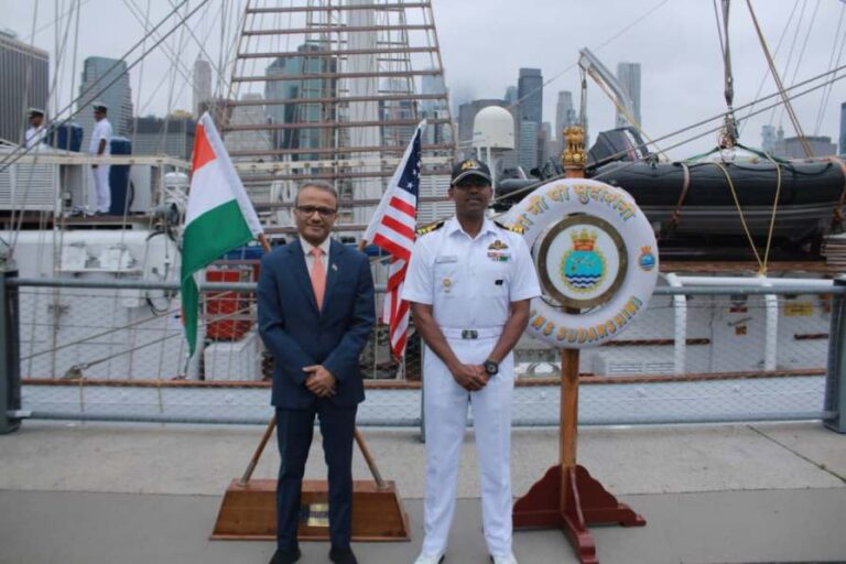 India’s Sail Training Ship INS Sudarshini Enhances Maritime Ties During New York Visit