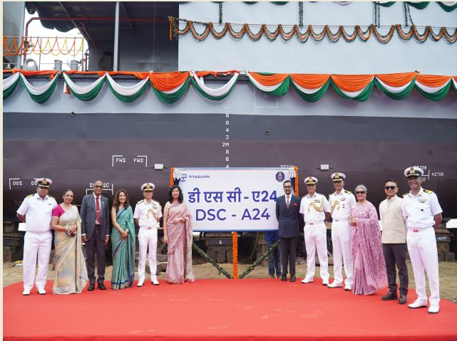Indian Navy Launches DSC A24, Fifth Diving Support Craft